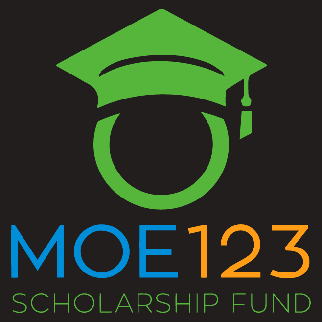 Moe123 Scholarship Fund shirt design - zoomed