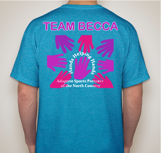 Team Becca Sunrise Accent Fundraiser - unisex shirt design - back