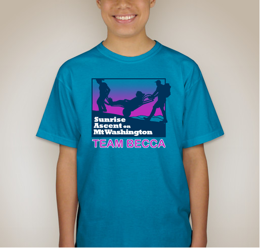 Team Becca Sunrise Accent Fundraiser - unisex shirt design - front
