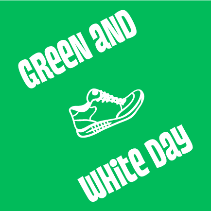 Green and White Day T-shirts! shirt design - zoomed