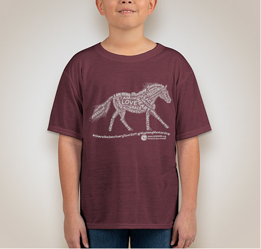 Support the I AM HERD #SharetheSanctuaryTour2019 (Mustang Mentorship Programs shared Cross-Country) Fundraiser - unisex shirt design - small