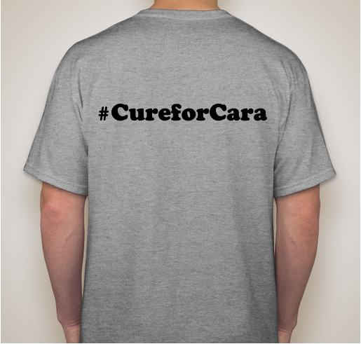 Cure for Cara Fundraiser - unisex shirt design - back