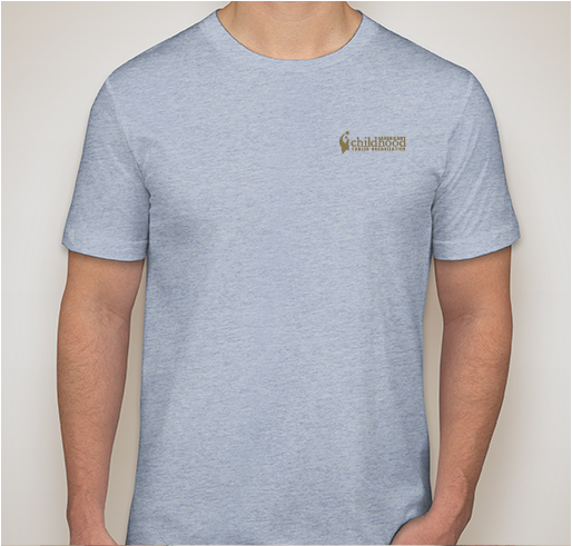 ACCO Go Gold Hero Apparel Fundraiser - unisex shirt design - front