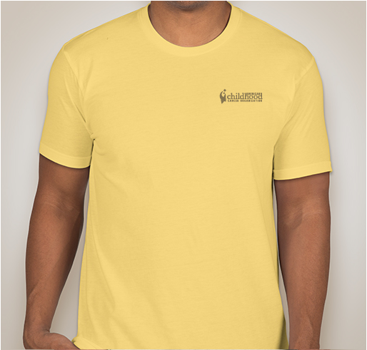 ACCO Go Gold Hero Apparel Fundraiser - unisex shirt design - front