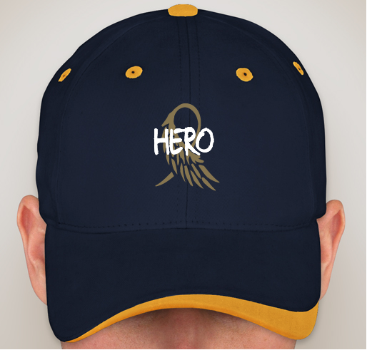 ACCO Go Gold® Hero Hats Fundraiser - unisex shirt design - front