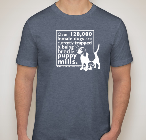 Buffalo CARES about Puppy Mill Dogs Fundraiser - unisex shirt design - front