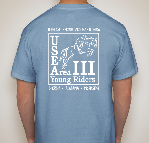 USEA Area III YR NAYC Fundraiser Fundraiser - unisex shirt design - back