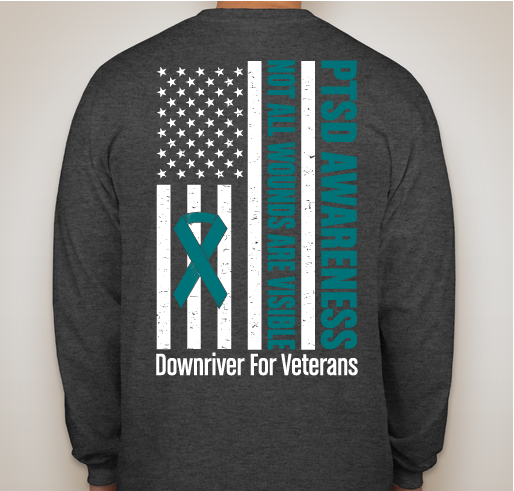DFV's Veteran PTSD/Suicide Awareness Fundraiser - unisex shirt design - back