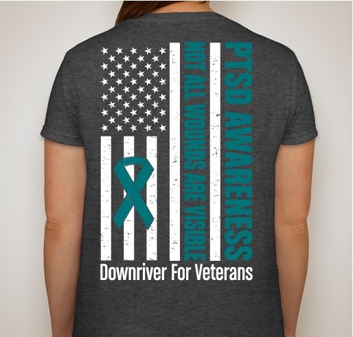 DFV's Veteran PTSD/Suicide Awareness Fundraiser - unisex shirt design - back