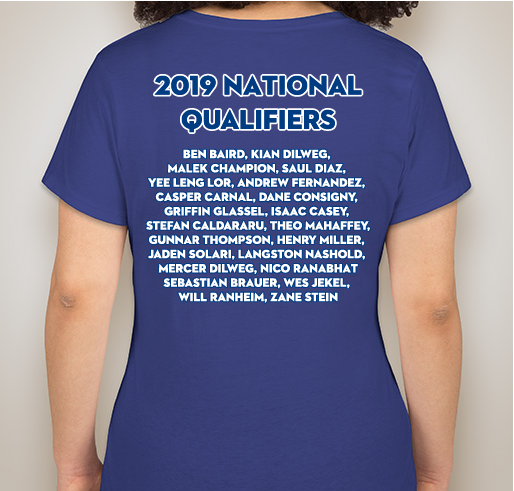 Madison West Men's Ultimate - Nationals T-Shirt Fundraiser Fundraiser - unisex shirt design - back