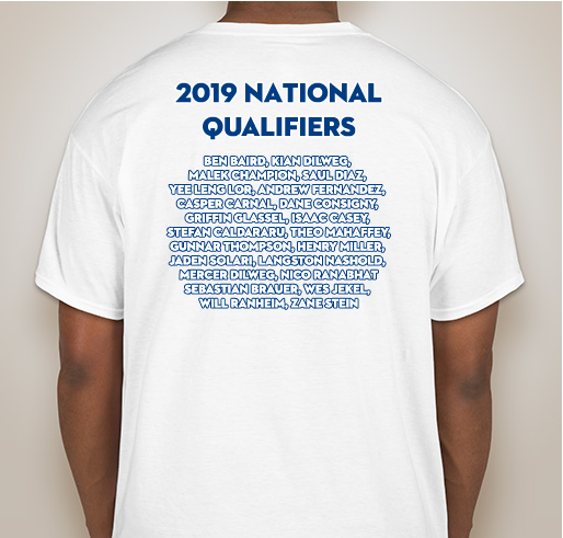 Madison West Men's Ultimate - Nationals T-Shirt Fundraiser Fundraiser - unisex shirt design - back