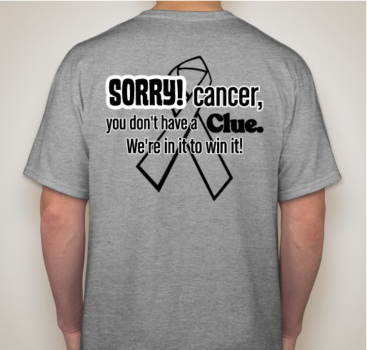 Game on, Cancer! T-Shirts Fundraiser - unisex shirt design - back