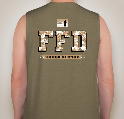 "Firefighters going beyond the fire fight" Fundraiser - unisex shirt design - back