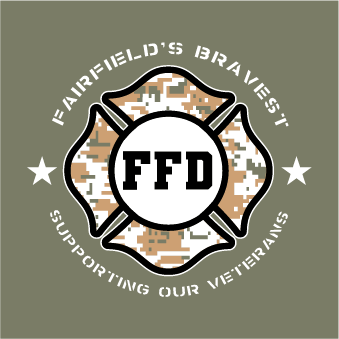 "Firefighters going beyond the fire fight" shirt design - zoomed