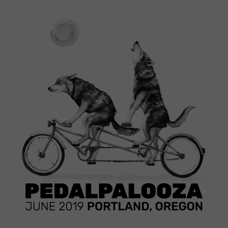 Pedalpalooza 2019 shirt design - zoomed