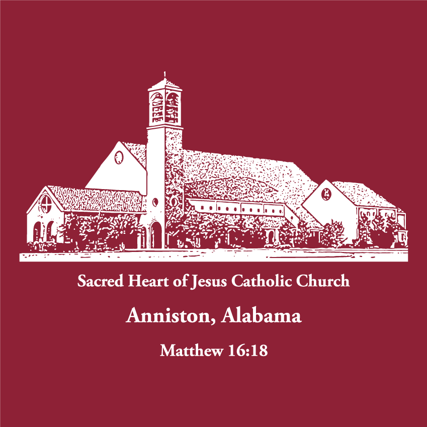 Sacred Heart Catholic Church 2019 NCYC Senior High Youth Fundraiser shirt design - zoomed