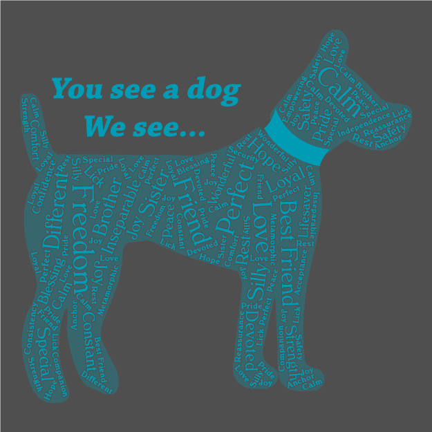 Service Dog for Bo Stell shirt design - zoomed