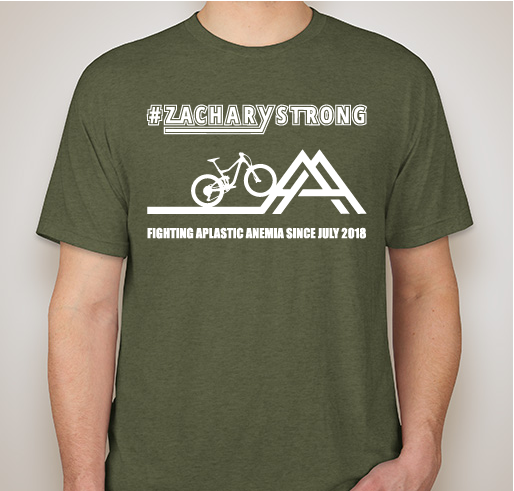 #zacharystrong Tri-Blend Short Sleeve T-Shirt Fundraiser - unisex shirt design - front