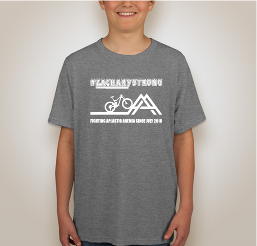 #zacharystrong Tri-Blend Short Sleeve T-Shirt Fundraiser - unisex shirt design - back