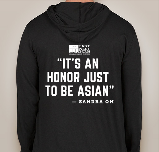 "IT'S AN HONOR JUST TO BE ASIAN" — BRAND NEW "HEART HOODIE" DESIGN Fundraiser - unisex shirt design - back