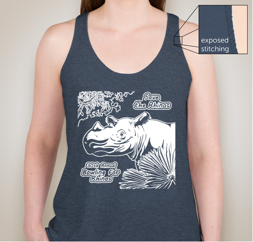 30th annual Bowling for Rhinos Fundraiser - unisex shirt design - front