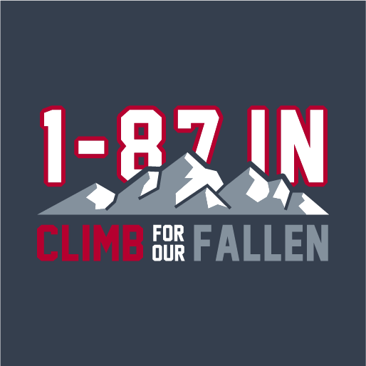 1ST BATTALION, 87TH INFANTRY - CLIMB FOR OUR FALLEN shirt design - zoomed
