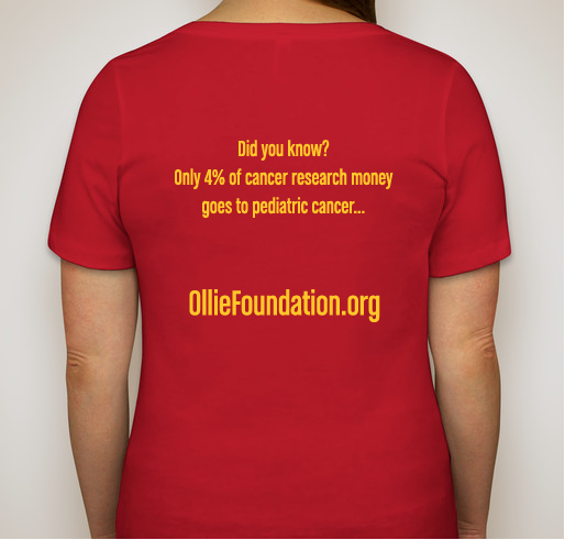 Team Ollie Pediatric Cancer Fundraiser Fundraiser - unisex shirt design - back