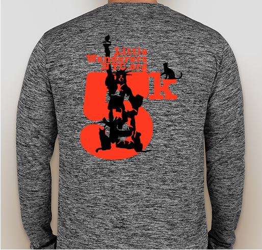 (RELAUNCH! Order your shirt by Saturday Sept. 7th!!!) Little Wanderers NYC Virtual 5K Walk/Run Fundraiser - unisex shirt design - back