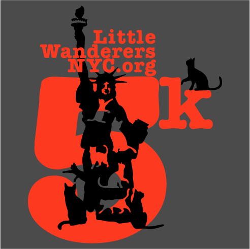 (RELAUNCH! Order your shirt by Saturday Sept. 7th!!!) Little Wanderers NYC Virtual 5K Walk/Run shirt design - zoomed