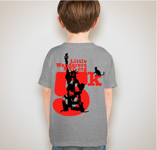 Little Wanderers NYC Virtual 5K Walk/Run Fundraiser - unisex shirt design - back