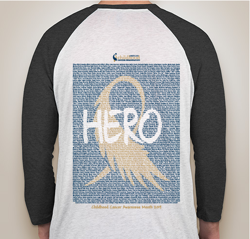 ACCO Go Gold In Memory Shirt 2: Lerma-Zurmiller Fundraiser - unisex shirt design - back
