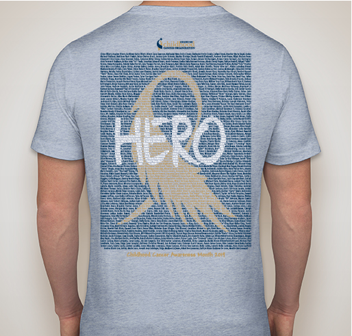 ACCO Go Gold In Memory Shirt 1: Abbett-Leonard Fundraiser - unisex shirt design - back