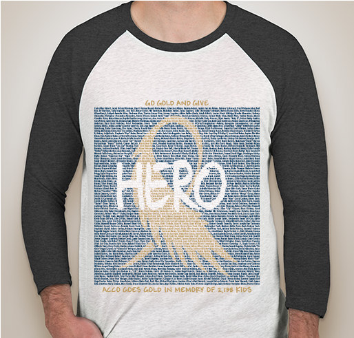 ACCO Go Gold In Memory Shirt 1: Abbett-Leonard Fundraiser - unisex shirt design - front