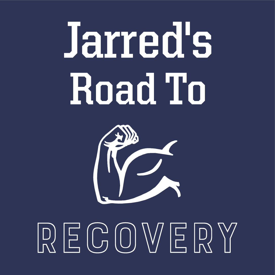 Jarred’s Road To Recovery shirt design - zoomed