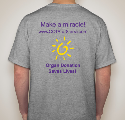 Lungs For Sierra Fundraiser - unisex shirt design - back