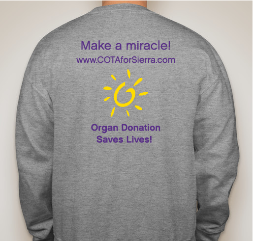Lungs For Sierra Fundraiser - unisex shirt design - back
