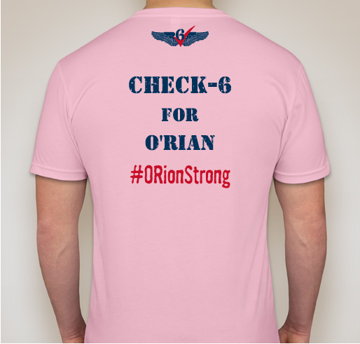 Let's CHECK-6 for O'RIAN! Fundraiser - unisex shirt design - back