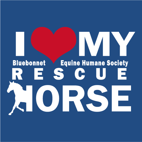 Love My Rescue Horse shirt design - zoomed