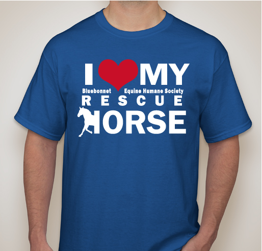 Love My Rescue Horse Fundraiser - unisex shirt design - front