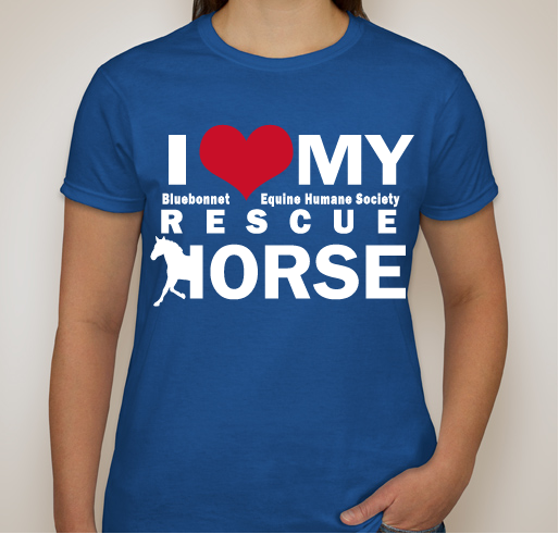 Love My Rescue Horse Fundraiser - unisex shirt design - front