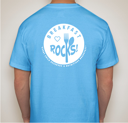 Breakfast Rocks Fundraiser - unisex shirt design - back