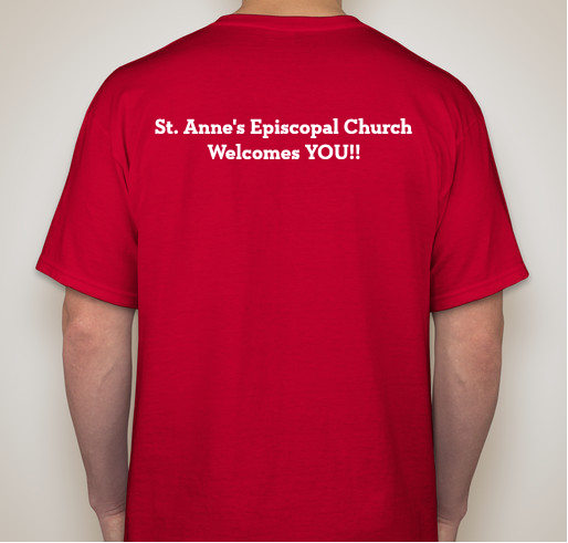St. Anne's Episcopal Church @ Annapolis Pride Fundraiser - unisex shirt design - back