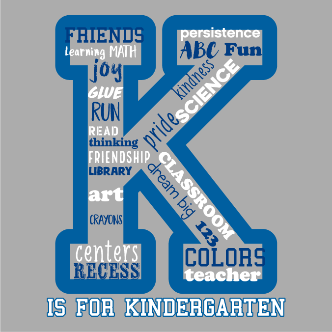 Kindergarten Spirit T shirt design - zoomed
