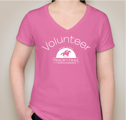 Track to Trail - helping injured ex racehorses start a second career Fundraiser - unisex shirt design - front