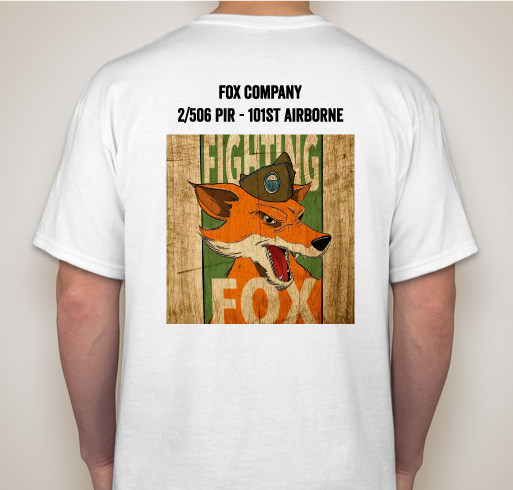 Fox Company World War II Living History Group Fundraiser - unisex shirt design - back