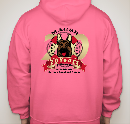 MAGSR - Rescuing and Changing Lives for 20 Years! Fundraiser - unisex shirt design - back