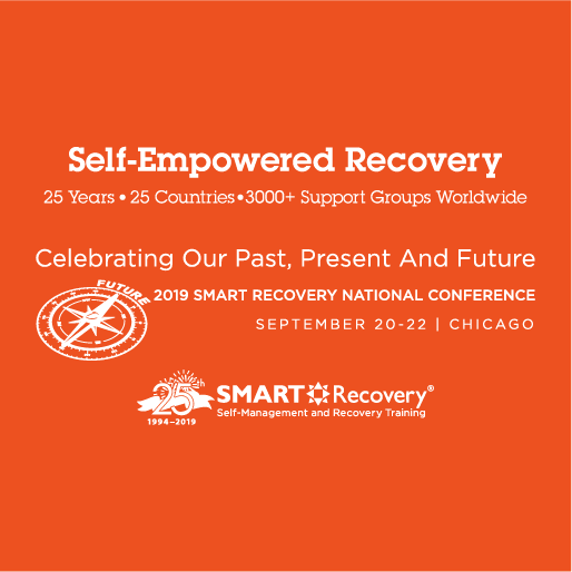 SMART Recovery 25th Anniversary T-shirts shirt design - zoomed