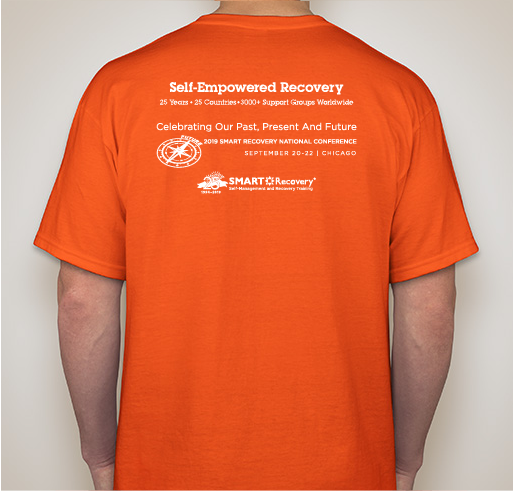 SMART Recovery 25th Anniversary T-shirts Fundraiser - unisex shirt design - back