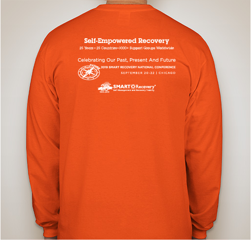 SMART Recovery 25th Anniversary T-shirts Fundraiser - unisex shirt design - back
