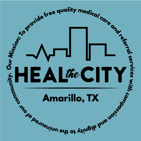 Heal the City shirt design - zoomed